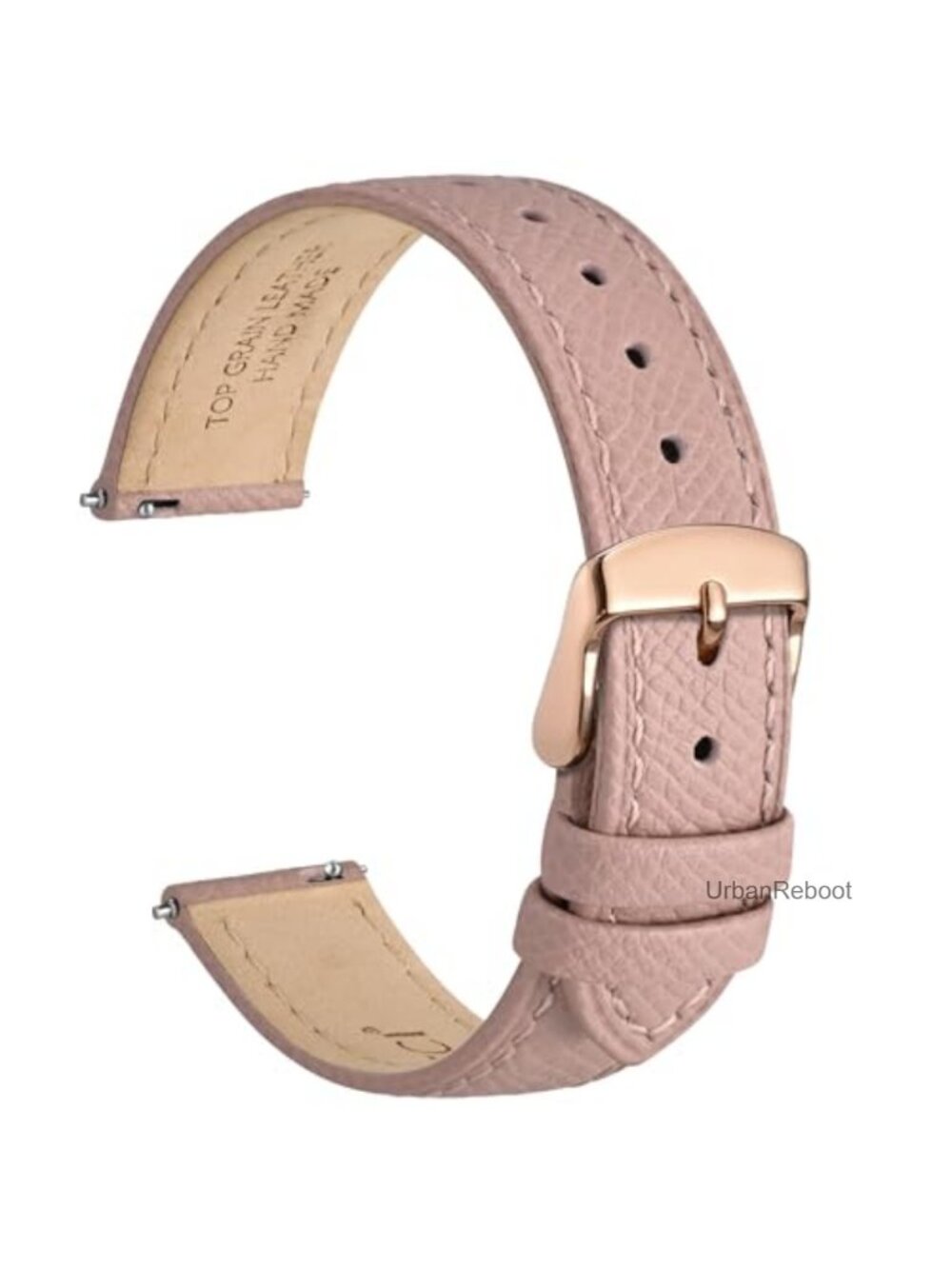 16mm Top Grain Leather Watch Band Quick Release Replacement Strap